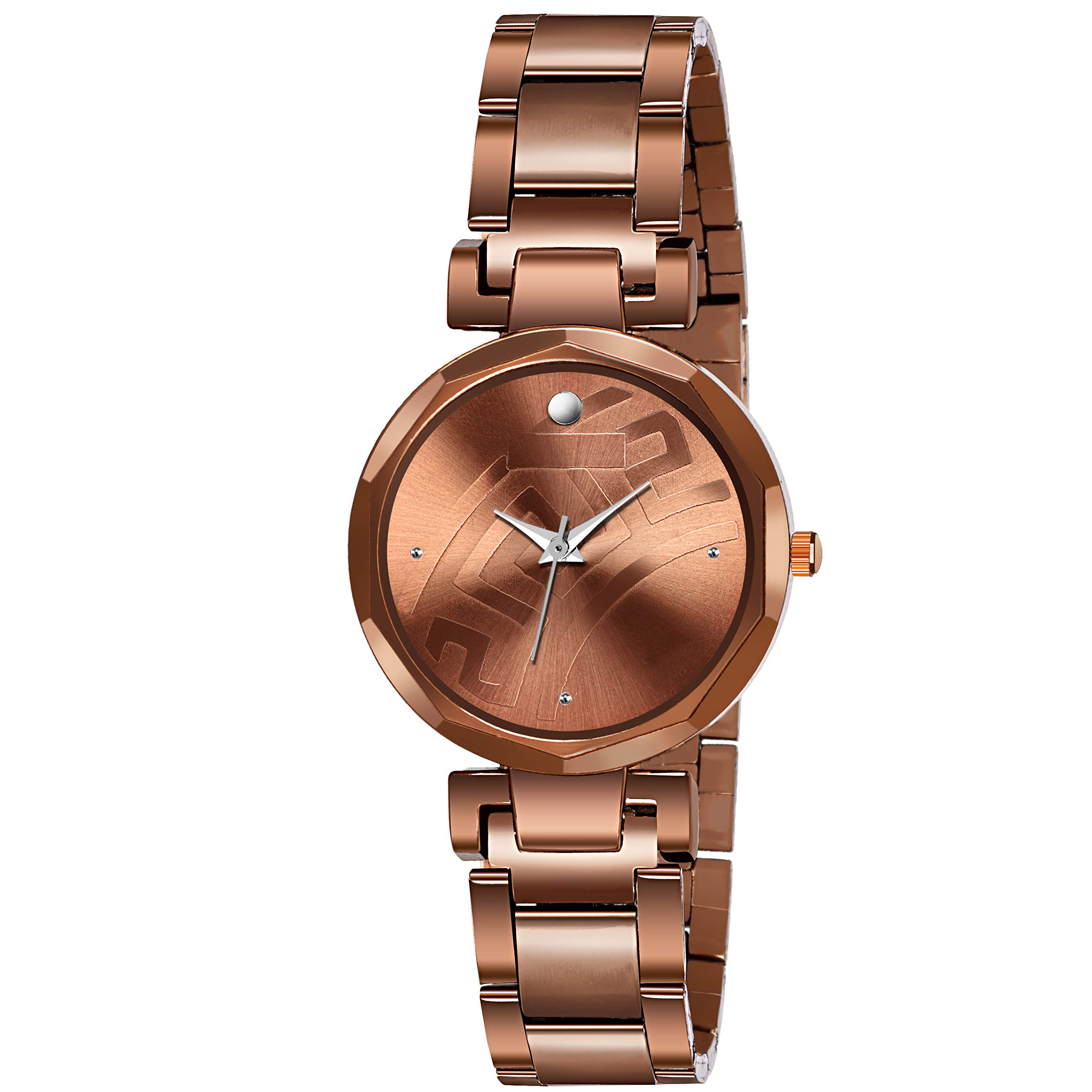 Niyati Fab Silver Stone Analogue Womens Watch(Brown Dial Brown Strap) (B08KQDG3KB) Amazon Price History, Amazon Price Tracker