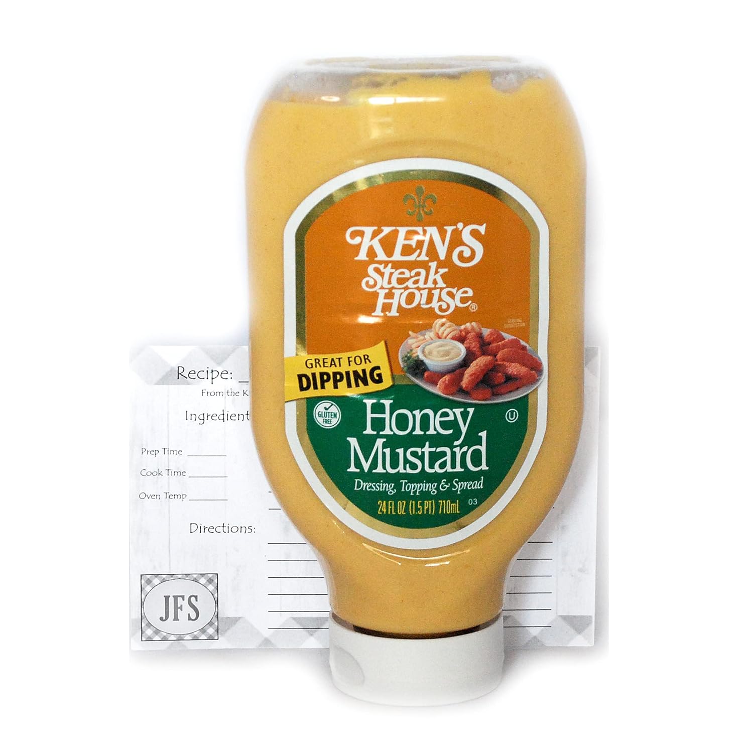Ken's Honey Mustard, 124 Ounce Bottle Bundled with a JFS