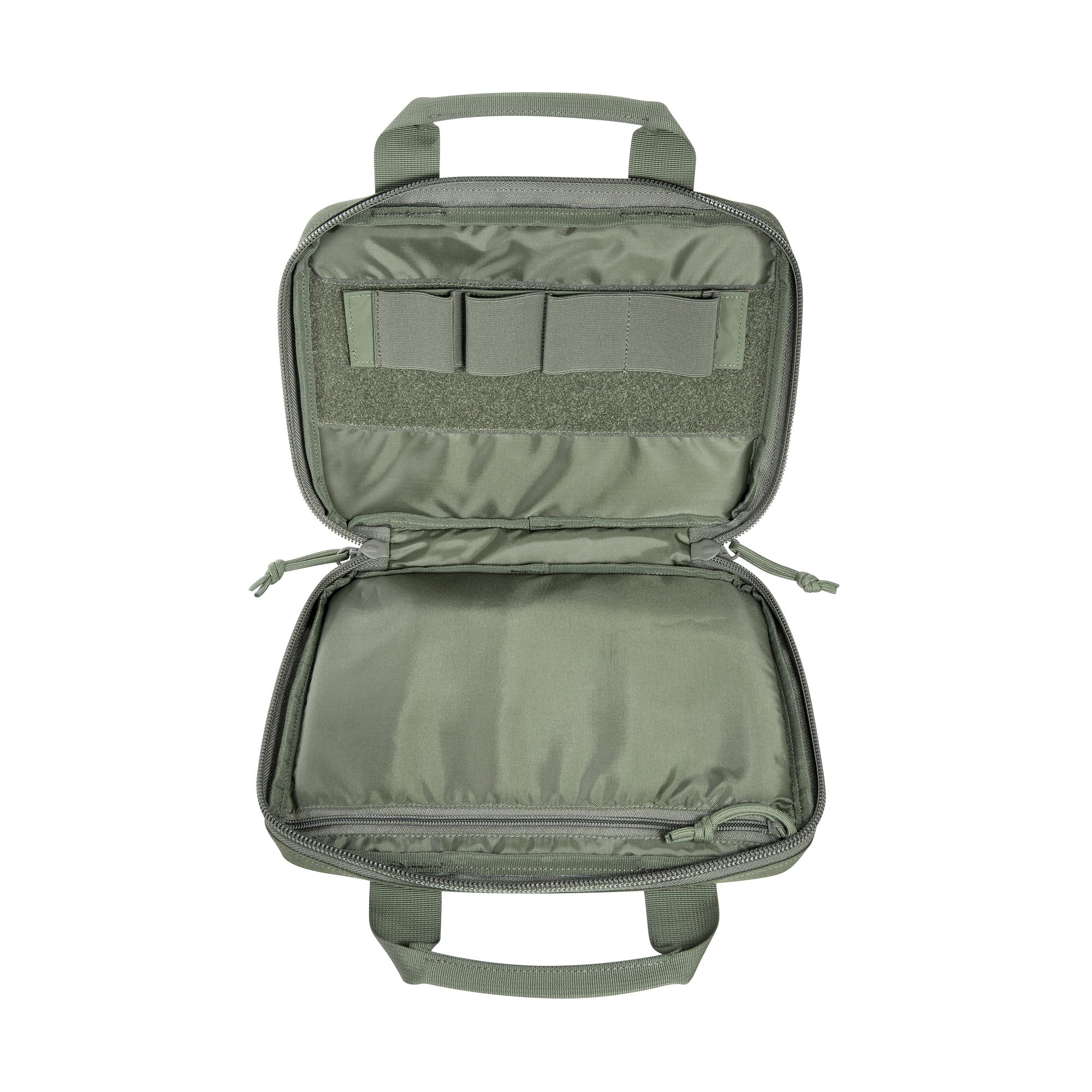 Tasmanian Tiger TT Pistol Bag Small Gepolsterte Waffentasche für Kurzwaffen mit einklettbarer Magazinhalterung und abschließbaren RV-Schiebern