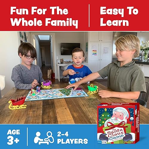 Miniatura 3 de Juego de mesa navideño The Santa Claus Game para niños fácil educativo regalo de navidad perfecto el juego puede no estar en español