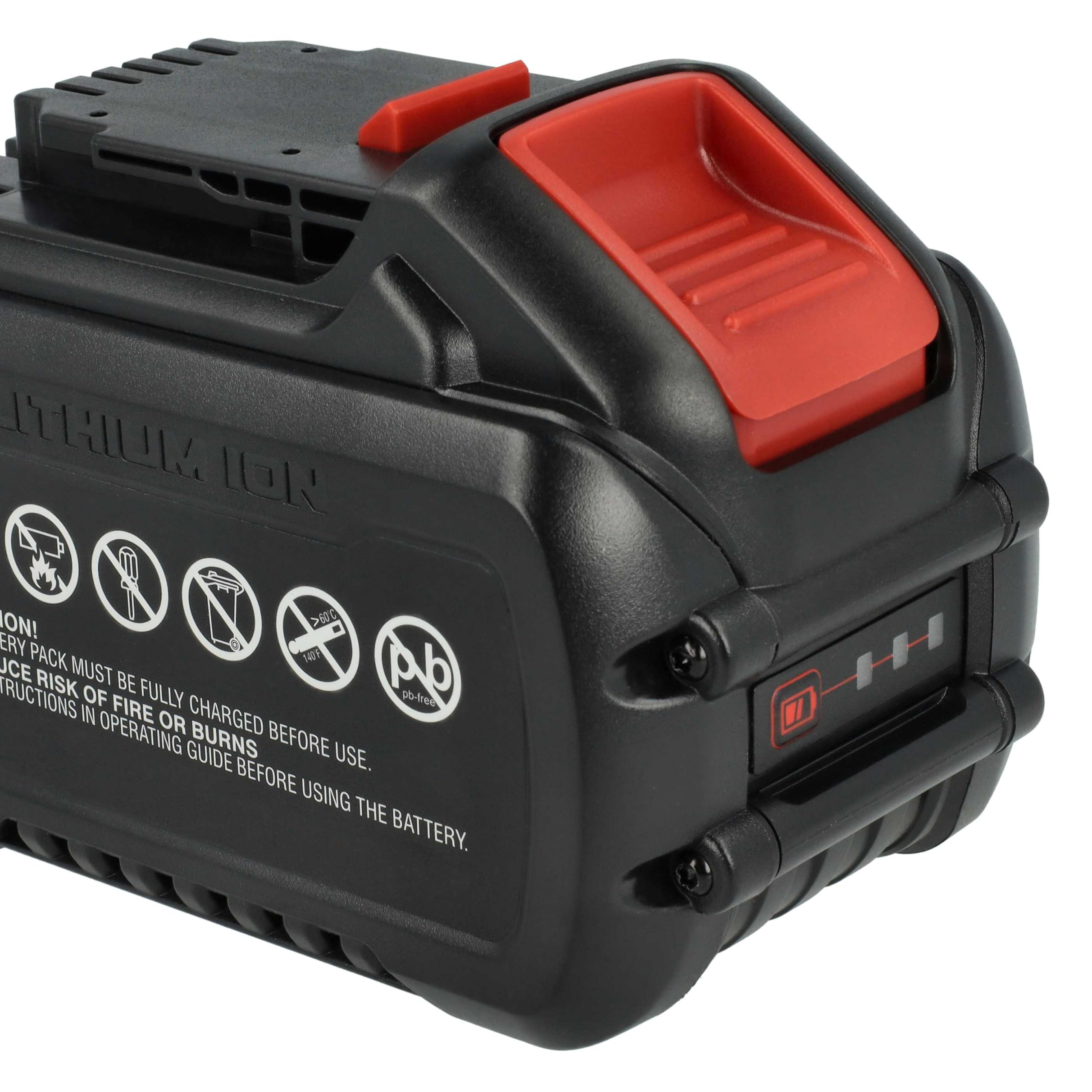 vhbw 1 x bateria kompatybilna z Dewalt DCD791NT, DCD795, DCD791P2, DCD796, DCD796D2, DCD792P2B elektronarzędzia (12000 mAh, Li-Ion, 20 V / 60 V)