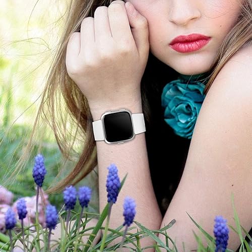 Vista 126 de Wepro - Correas para reloj inteligente, compatibles con Fitbit Versa, Versa 2 y Versa Lite SE, para mujeres y hombres, pequeños y grandes, Azul Azul