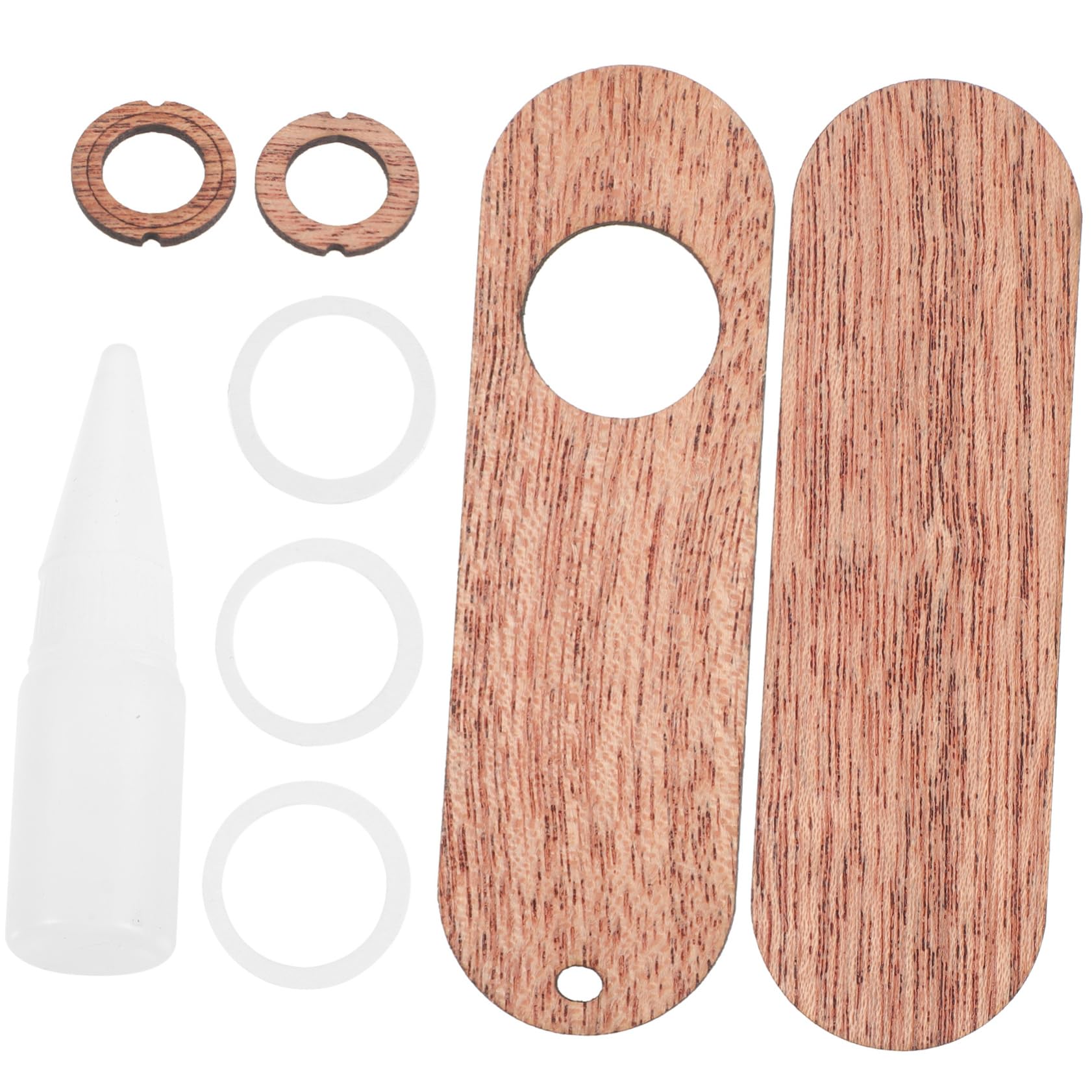 Toyvian 1set Kazoo Musical Instrument Wooden Kazoo for Beginners Easy to Play for Music Unique Accompaniment for Guitar