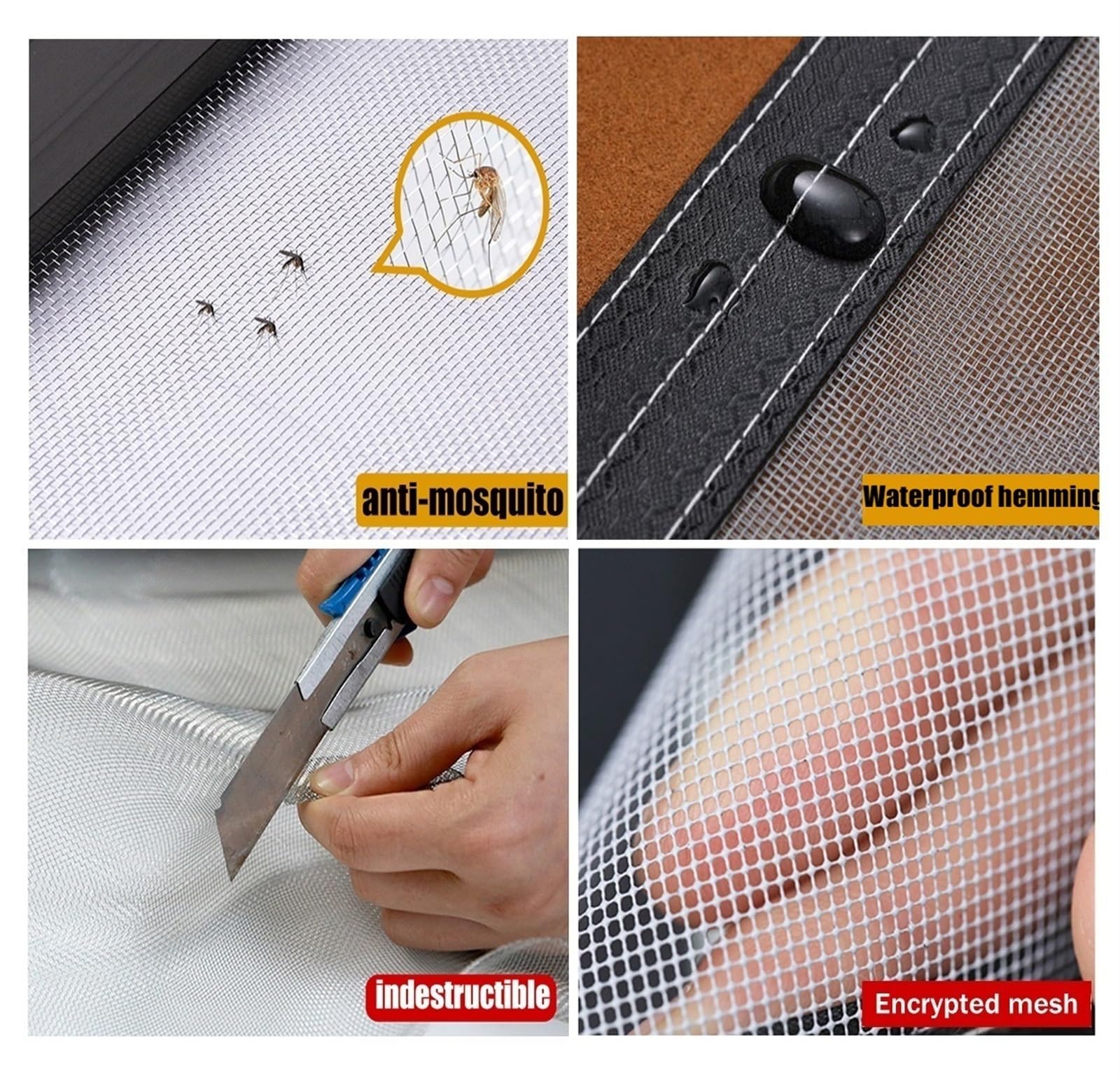 Katzennetz Fenster für Balkon Ohne Bohren Edelstahl, Katzensichere Fliegengitter Metall mit Klettband, Fenstergitter Insektenschutz Langlebig, Insektenschutz Fenster Robuste (Color : Gray Mesh Black