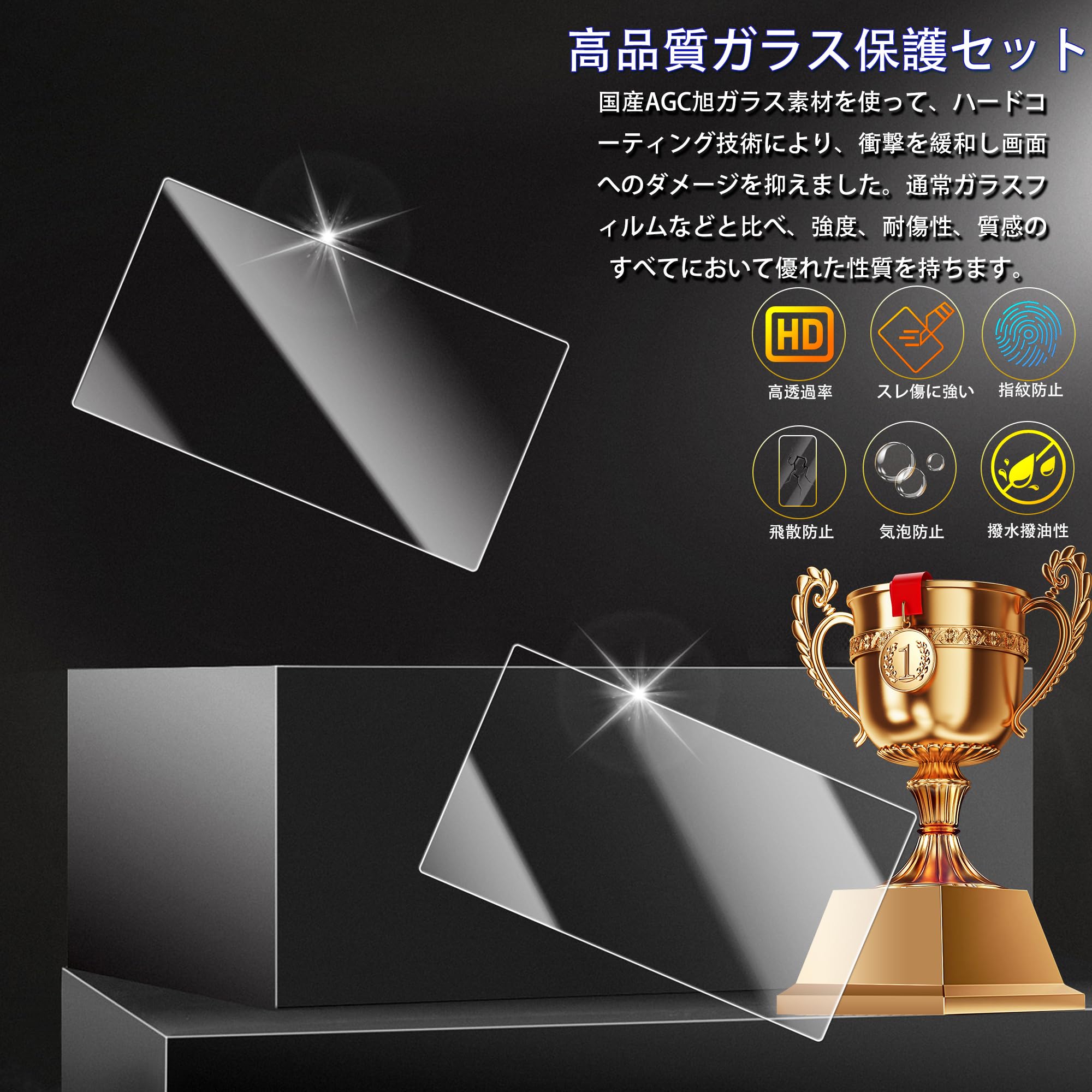 Amazon | 【2枚セット】日本旭硝子素材製 Nintendo Switch 1世代