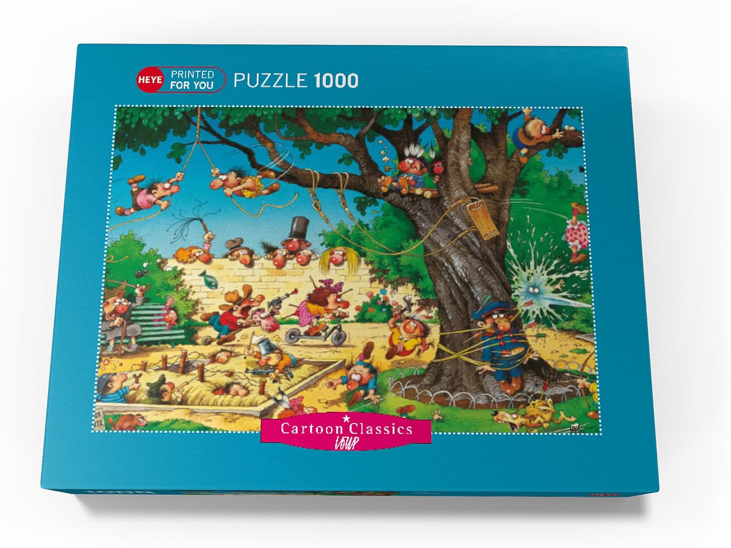 MyPuzzle Playground - Jean-Jacques Loup - Cartoon Classics - Premium 1000 Piece Jigsaw Puzzle for Adults