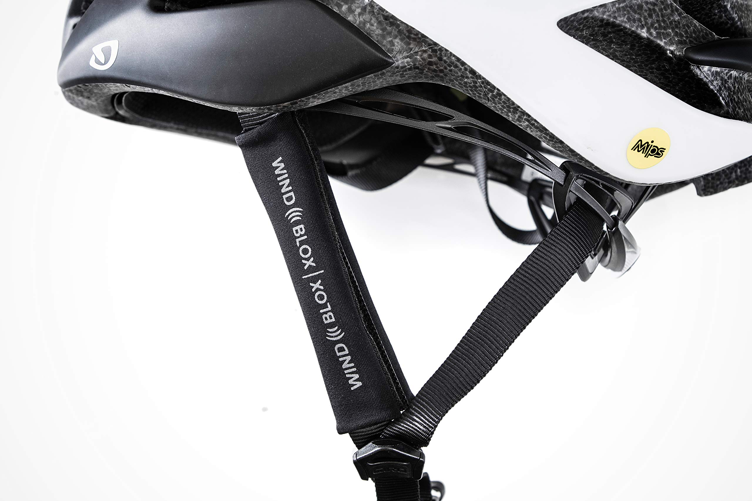 Wind-Blox Pro Helmet Attachment, Wind Noise Blocker Helmet Accessory, Noise Reduction Biking and Cycling Gear, Noise Block Helmet Add-On with Adjustable Straps