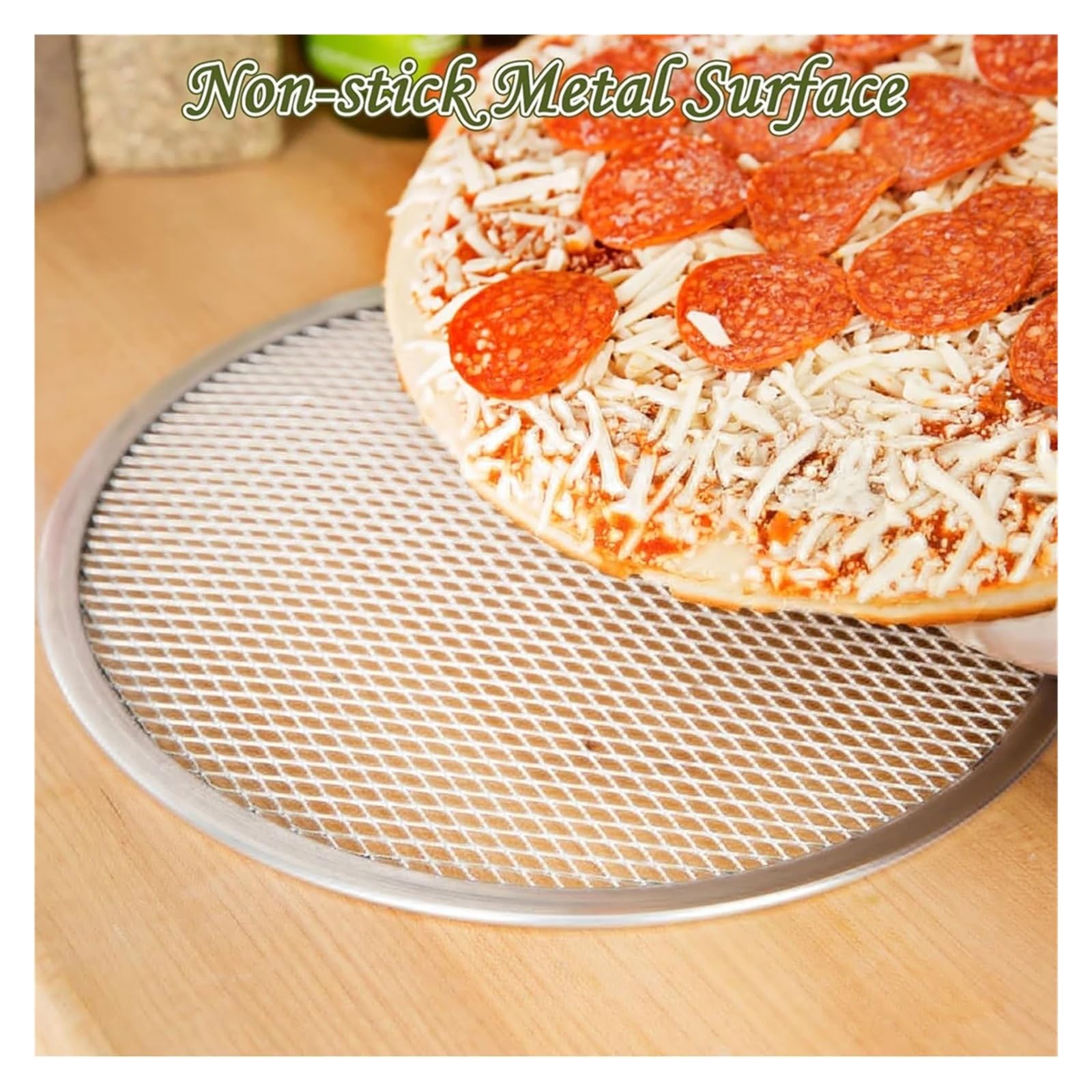 Teglia per Pizza,Teglia Pizza Teglia for pizza rotonda in lega di alluminio da 6 pezzi, 8/10/12/14 pollici, antiaderente, for forno, casa, ristorante, griglia(6Pcs 12inch 30.5cm)