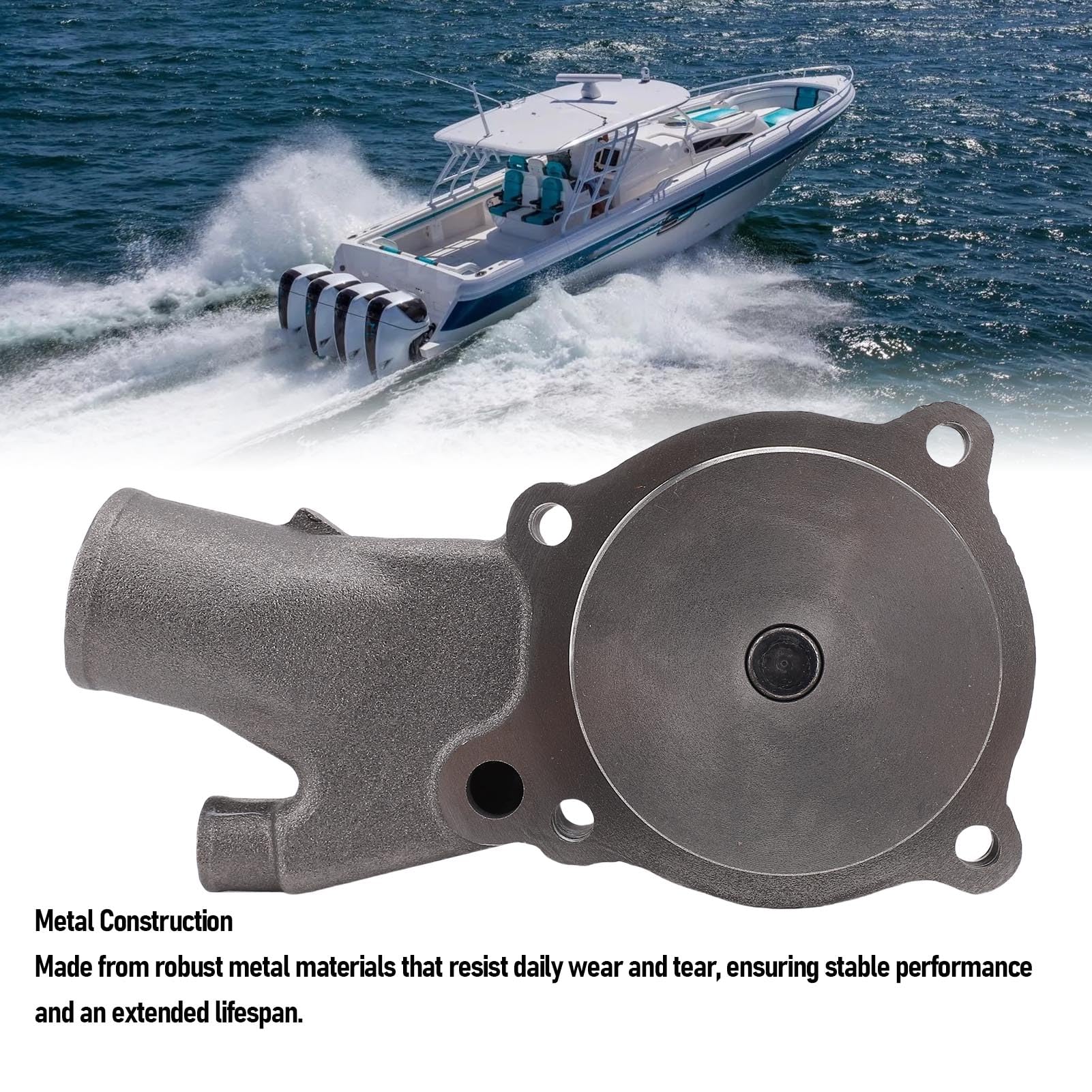 Tbest BOMBA DE AGUA DE Circulación DE Motor Marino con Reemplazo DE Junta PARA Mercruiser 3.0L 2.5L - BOMBA DE CIRCULACIÓN DE AGUA DURADERA PARA MOTORES DE BARCOS