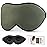 LitBear Sleep Mask for Men Side Sleeper, Sleeping Mask for Women Light Blocking, 3D Contoured Cup Eye Mask Sleeping, Soft Lightweight Sleep Eye Mask with Adjustable Elastic Strap for Traveling