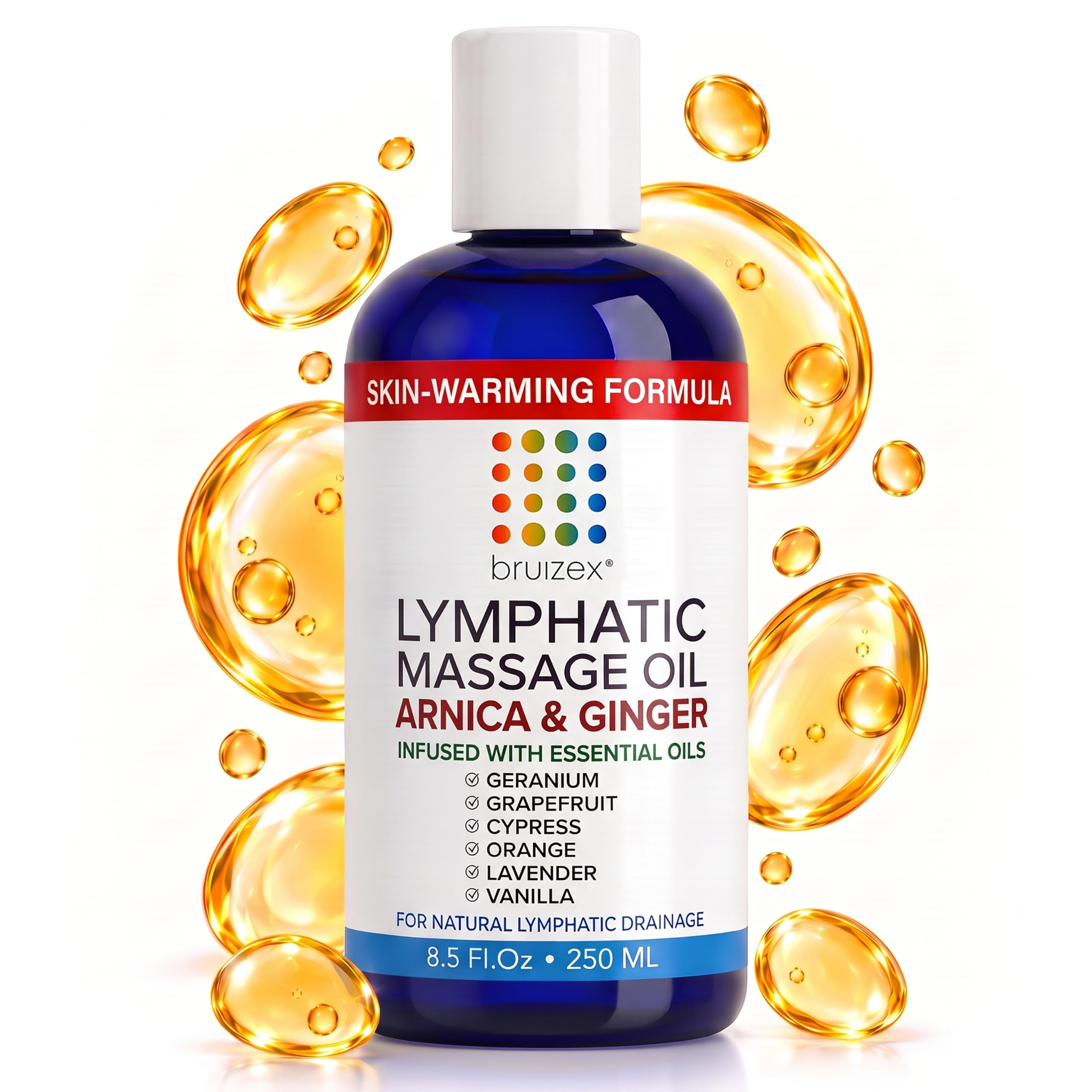 Amazon.com: Bruizex Warming Lymphatic Drainage Massage Oil, Arnica