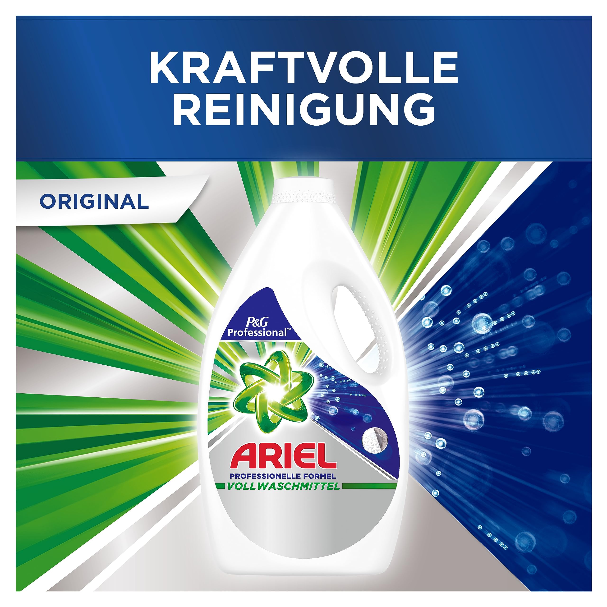 Ariel Professional Flüssig Regulär Waschmittel, 120 Waschladungen, 6 L (2 x 3 L), Ausgezeichnete Fleckentfernung schon ab der ersten Wäsche, professionelle Formel für den professionellen Einsatz
