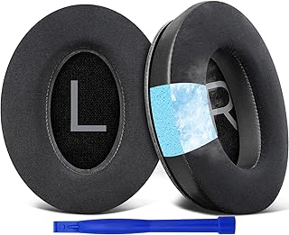 SOULWIT Cooling Gel Ear Pads Cushions Replacement for Bose QuietComfort 45(QC45)/QuietComfort SE (QC SE) Over-Ear Headphones, Earpads with High-Density Noise Isolation Foam- - Black