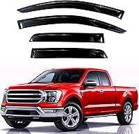 Vista 326 de KPY Moldura deflectora de viento con protección contra la lluvia compatible con GMC Terrain 2018-2023, 4 unidades, para ventana lateral, autoadhesiva