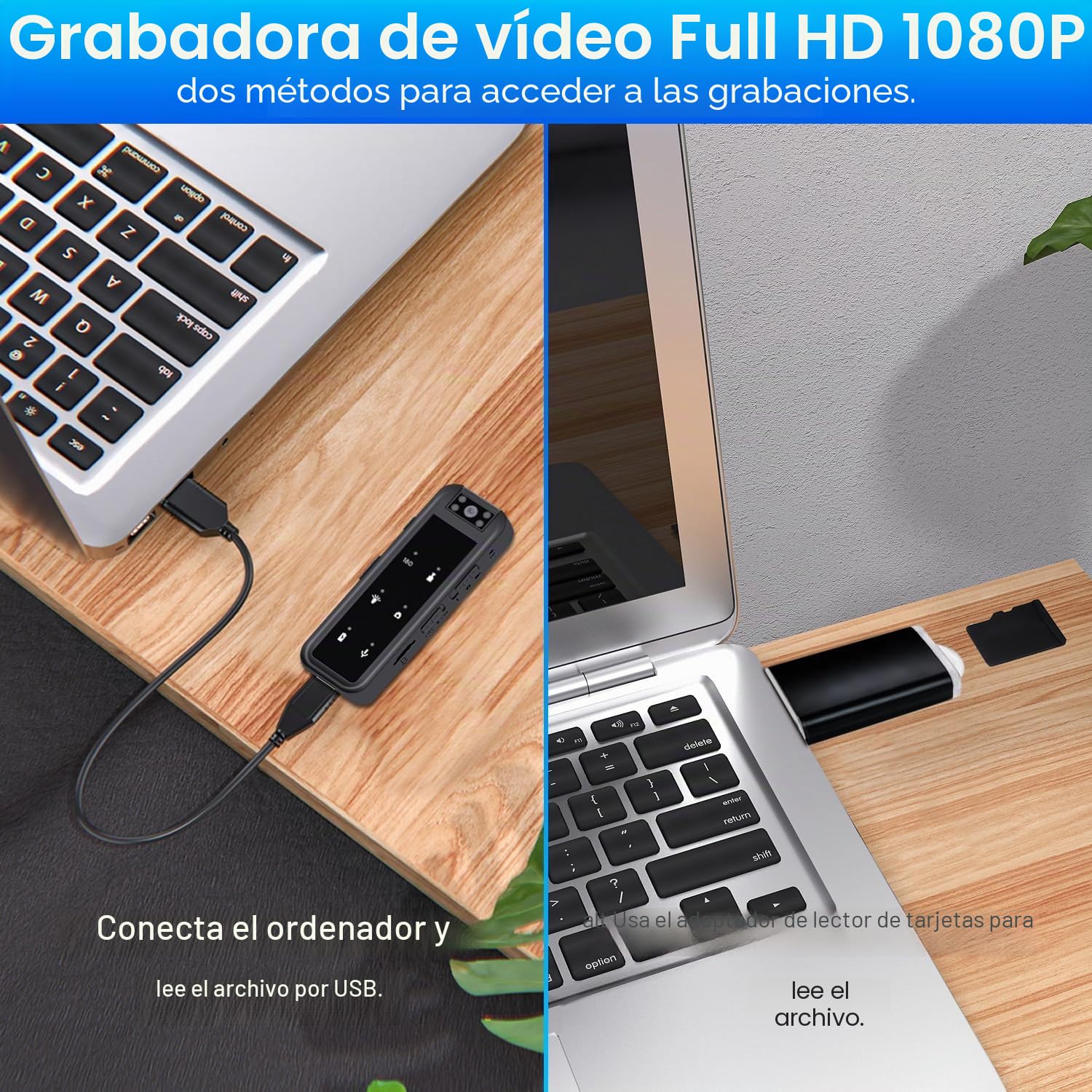 1080P Mini Video Cámara con Clip Trasero, 128GB Cámara de Cuerpo con 5HR Batería &180° Lente Giratoria, Visión Nocturna Cámara de Cuerpo con Grabación de Video y Audio