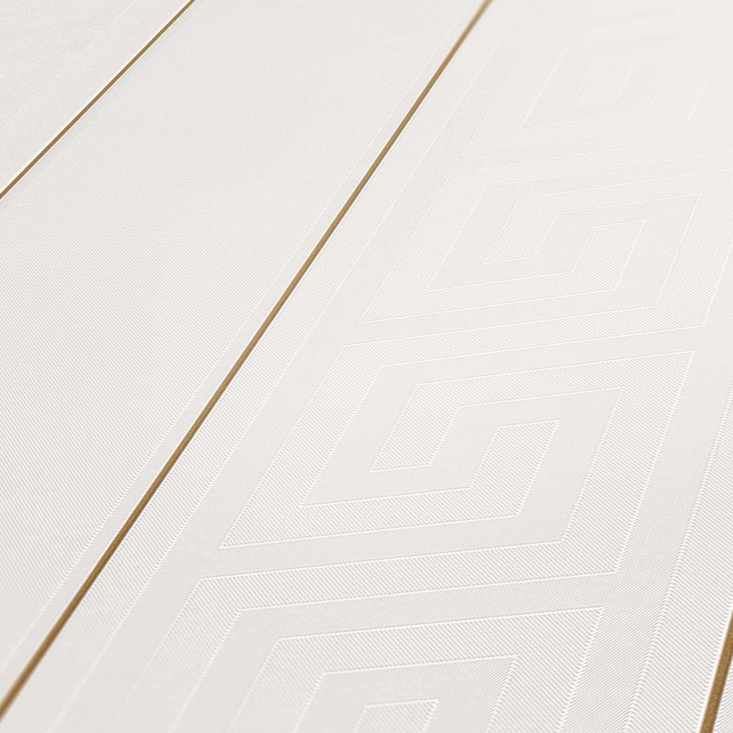 Striped Wallpaper Versace 3 Non-Woven Wallpaper 10.05 m x 0.70 m Gold White Made in Germany 935241 93524-1 - Image 2
