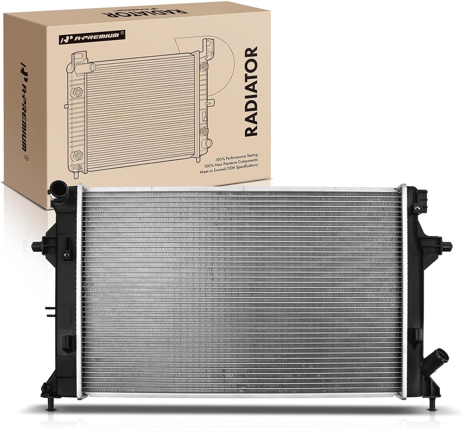 A-Premium Engine Coolant Radiator Assembly Compatible with Hyundai Elantra 2016-2020, Elantra GT 2018-2020, 2.0L, Manual Transmission, Replace# 25310-F2000