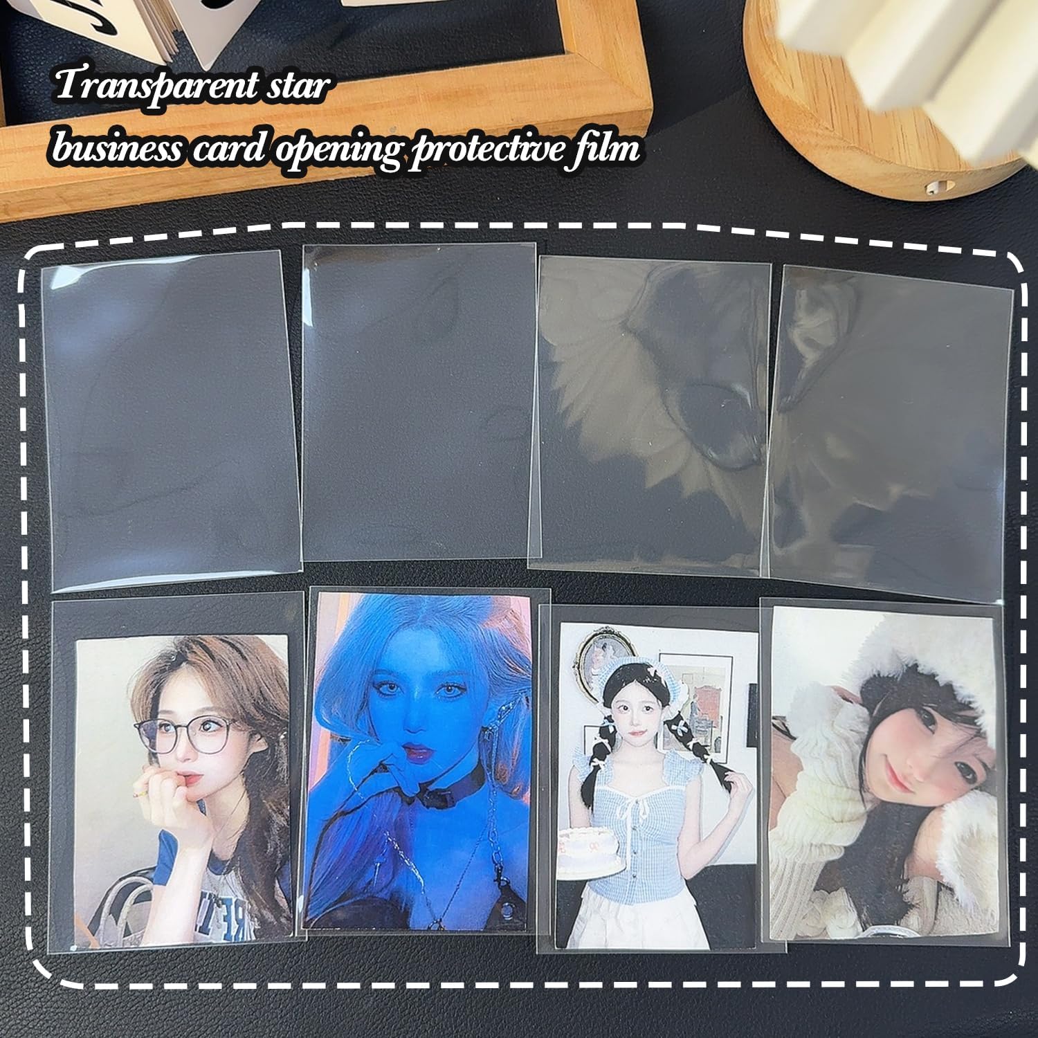 50Pcs/Pack Transparent Ultra Thin Covers Card Film Protector Photocard Popcorn Waterproof DIY Korean Idol Cards Sleeves (64x88mm)