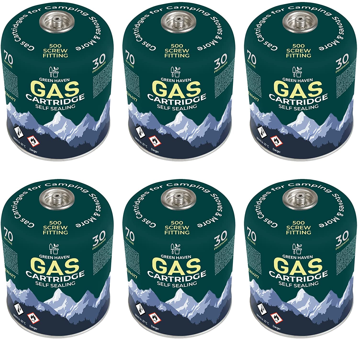 Buy Green HavenPremium 3 Pack C500 Canisters Cartridges for Camping