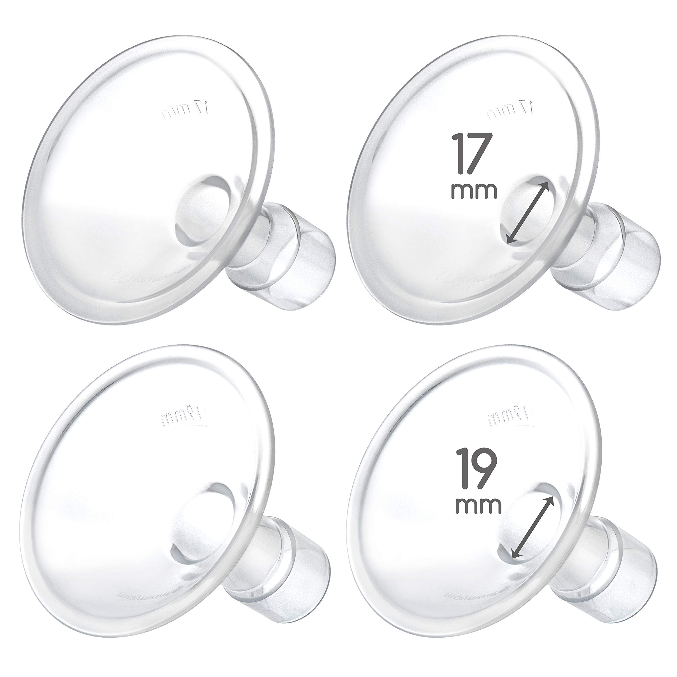 Maymom MyFit - Piastra per pompa a pressione Medela Medela, Harmony, Maxi, Freestyle Flex da 17,19 mm, compatibile con la pompa a pressione Medela personale Medela Freestyle, Harmony, Maxi, Freestyle