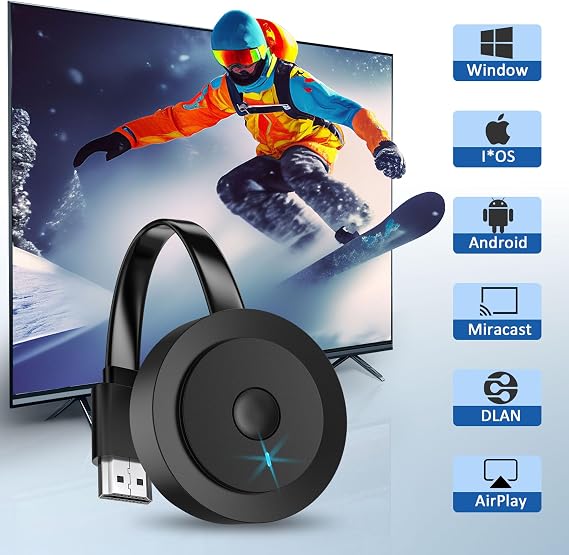2026 Wireless HDMI Adapter for TV, SOCLLLife Wireless HDMI Dongle, Miracast WiFi Dongle,Airplay HIFI Display Adapter from Android/OS/Windows/Mac OS Laptop/Phone/Tablet,to PC/HDTV Monitor/Projector 20
