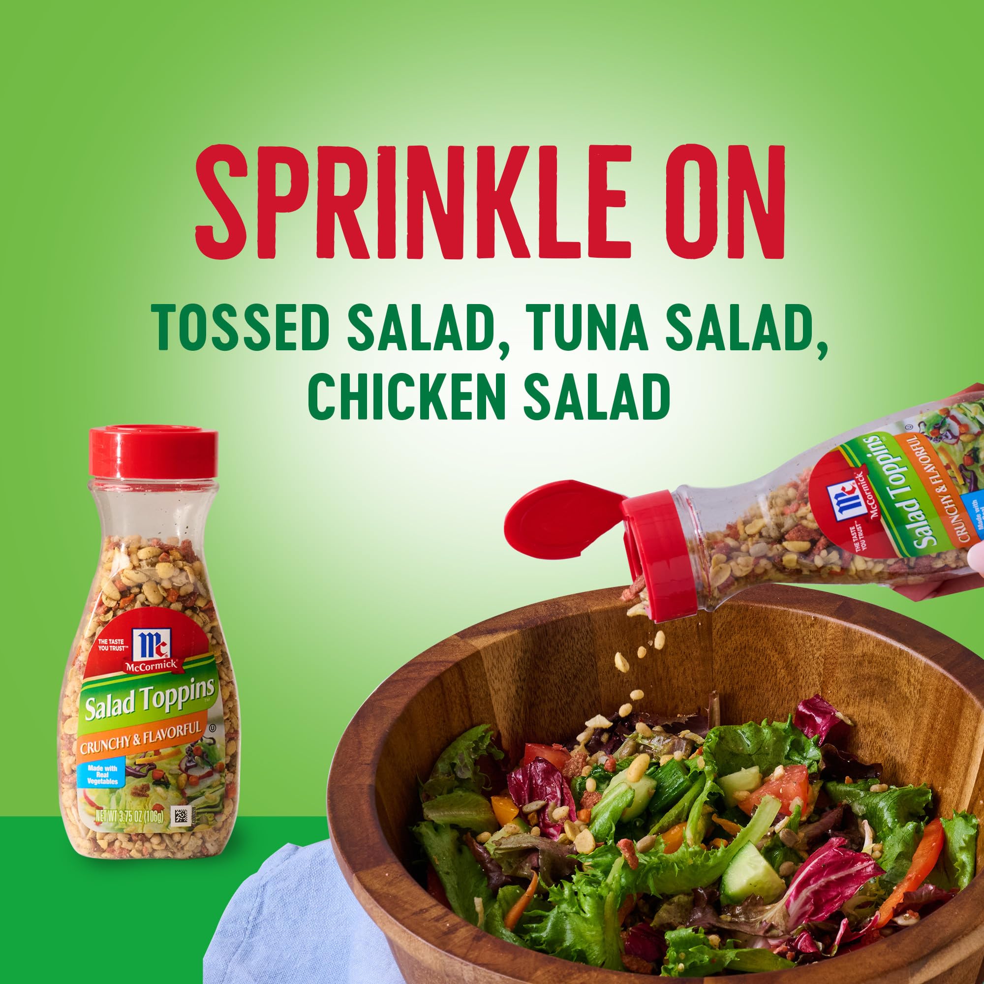 McCormick Salad Toppins, Crunchy and Flavorful, 3.75 Ounce Unit by