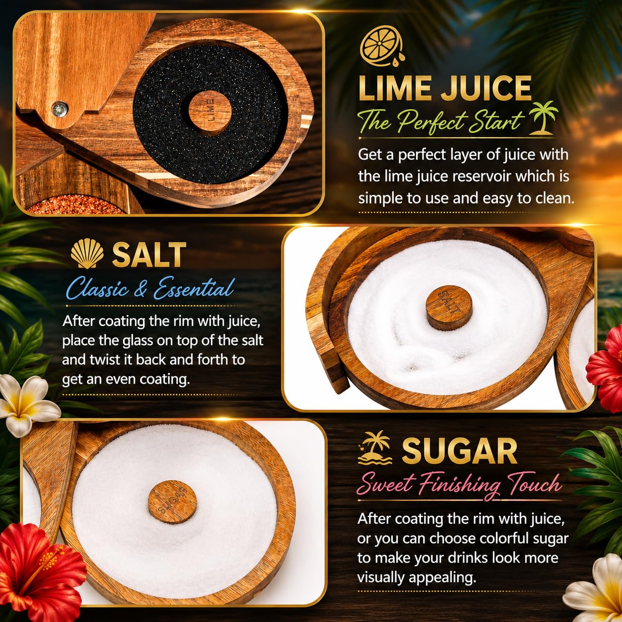 Margarita Salt Rimmer Set - Elevate Your Cocktails -5 Margarita Salt Rimmer Set - Elevate Your Cocktails -5