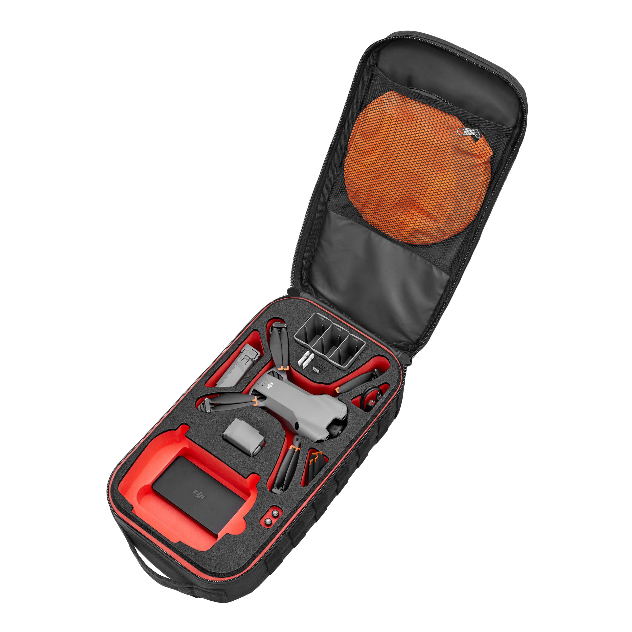 TOMcase Drohnenrucksack für DJI Mini 5 Pro Fly More Combo - Rucksack Drohne | Rucksack für Drohne mit Inlay für DJI RC 2 oder Standard Controller - Transport Backpack für Zubehör Akkus - Made in Germany