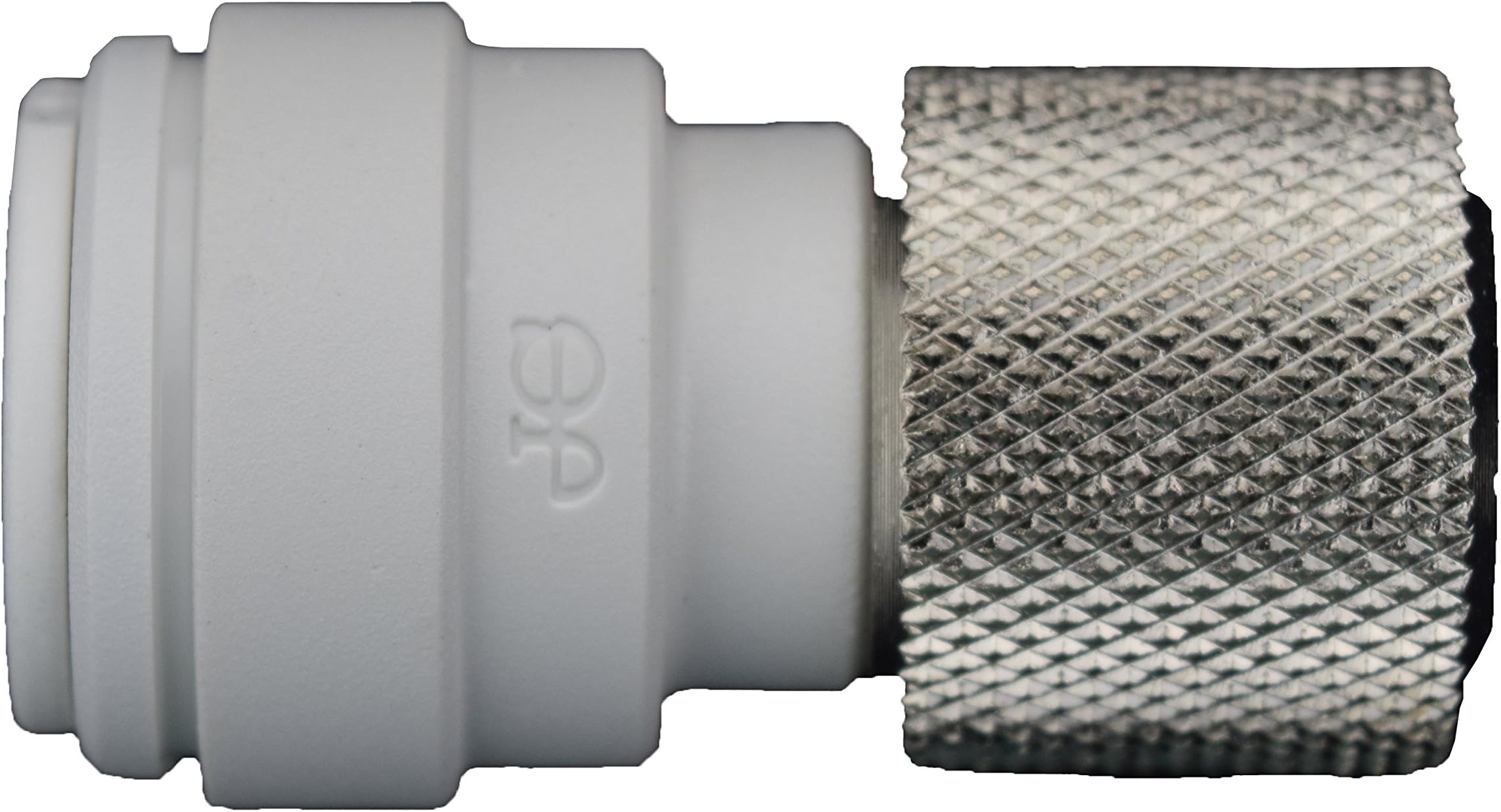 John Guest Speedfit PP6008U9W Polypropylene 1/4" OD X 9/16-24UNEF (3/8" Compression) Push-to-Connect Female Connector (10-Pack), White