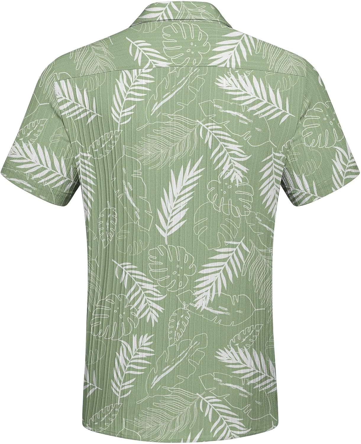 COOFANDY Men's Casual Button Down Shirts Short Sleeve Textured Summer Beach Shirt with Pocket - Image 7