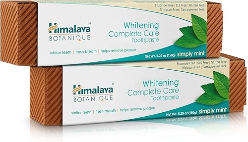 Miniatura 7 de Pasta de dientes Himalaya Whitening simplemente menta 529 onzas Paquete de 1
