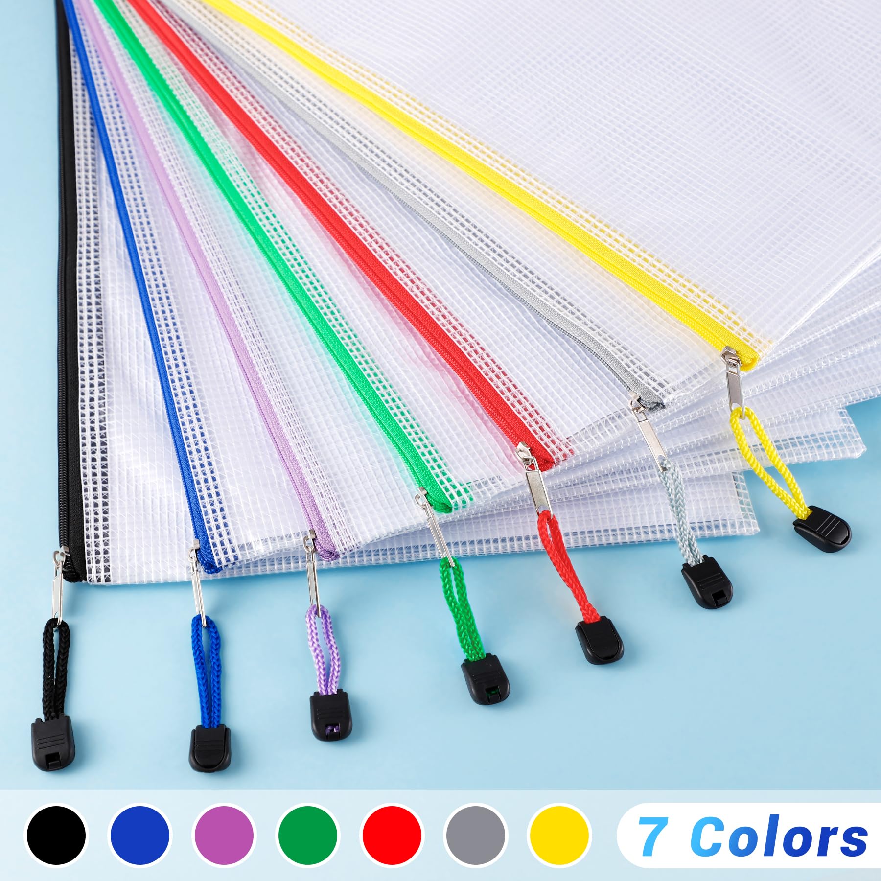 Snapklik.com : 28PCS Mesh Zipper Pouch Zipper Bags For Organizing ...