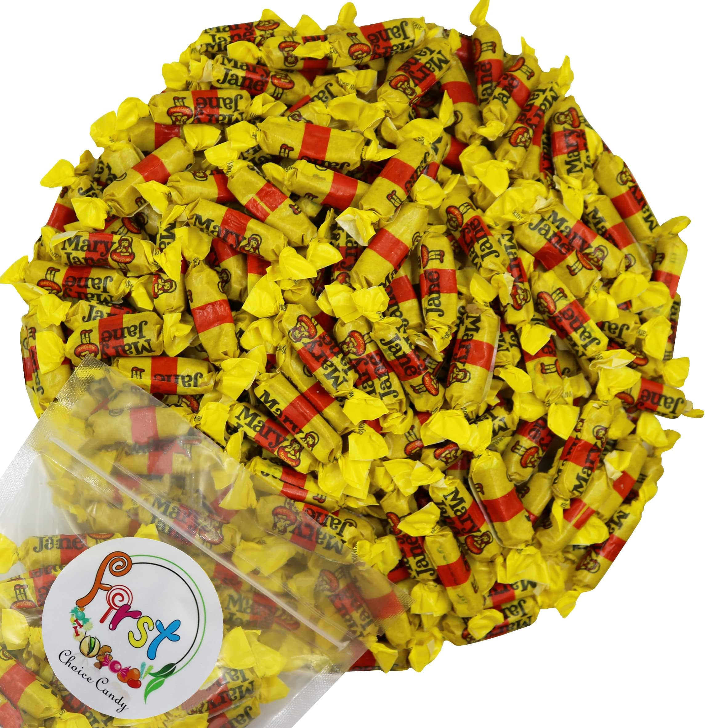 Old Fashioned Mary Jane Wrapped Taffy Candy (2 Pound)