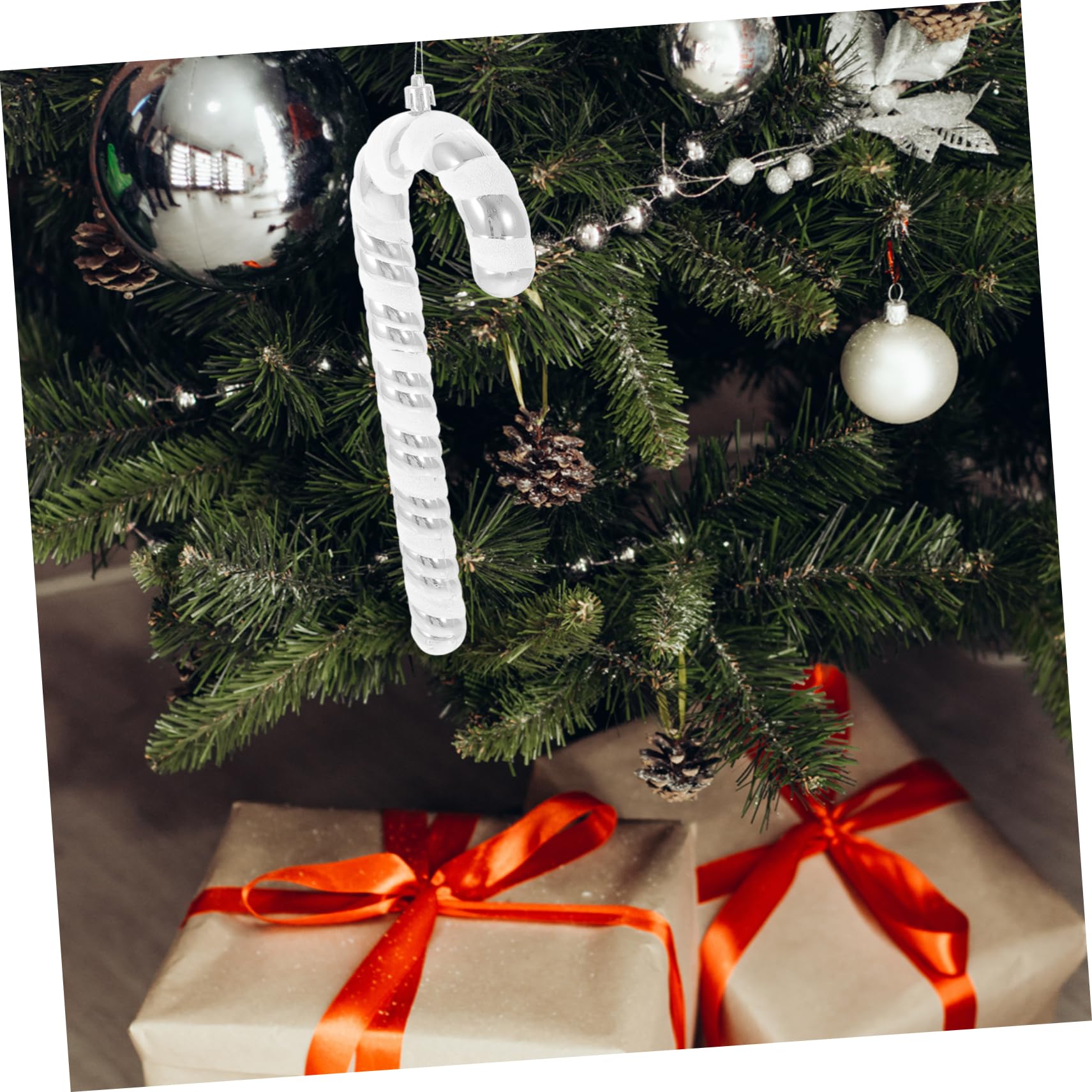 Cabilock 8 STK Weihnachtsstock Zuckerstangen Weihnachtsschmuck Weihnachten hängen Star for Christmas Tree Christbaum anhänger Weihnachtsbaum-Anhänger Weihnachtsbaumschmuck Plastik