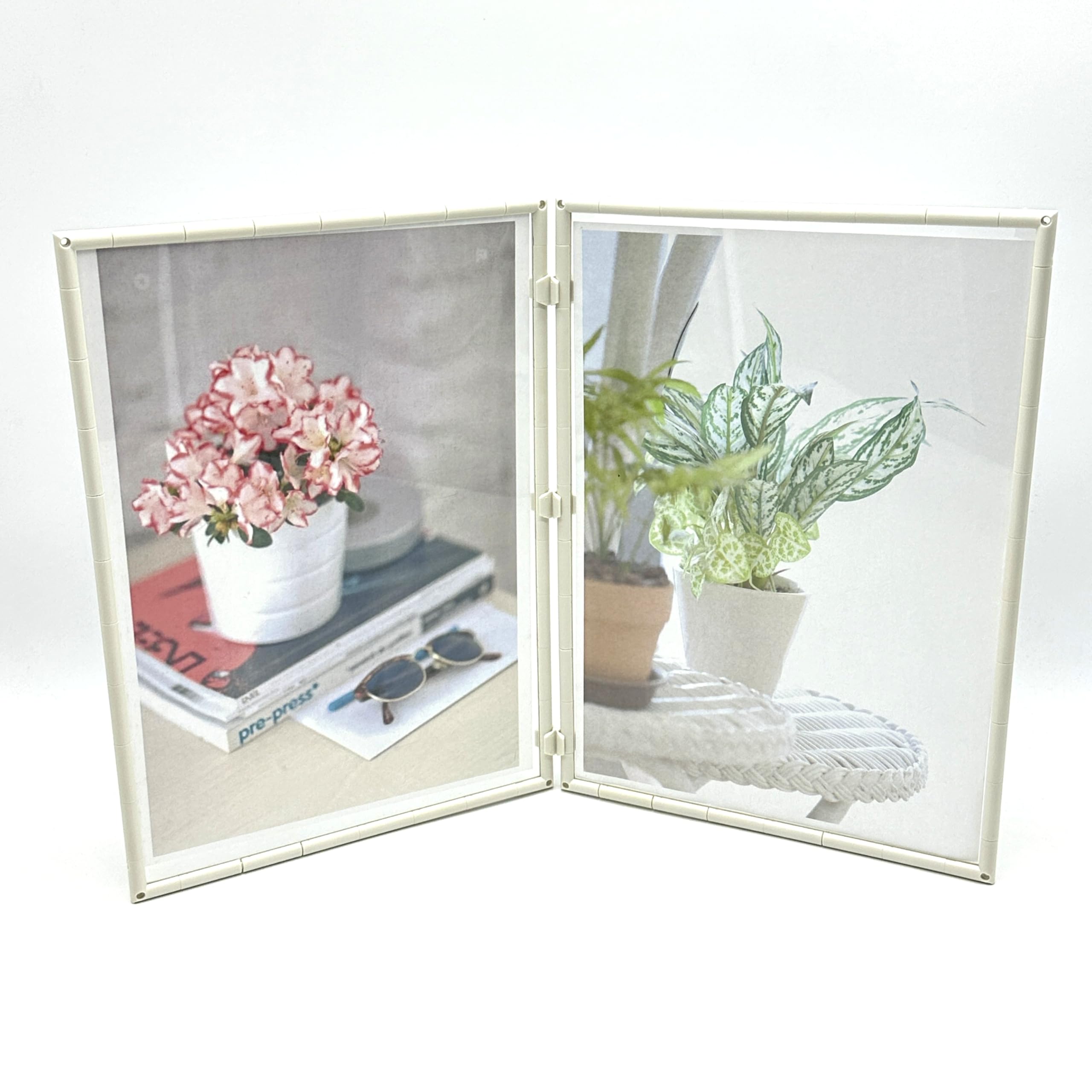 オリジナルフォトフレーム　A4サイズ Amazon.co.jp: フォトフレーム A4サイズ 2面 六つ切り 組み立て