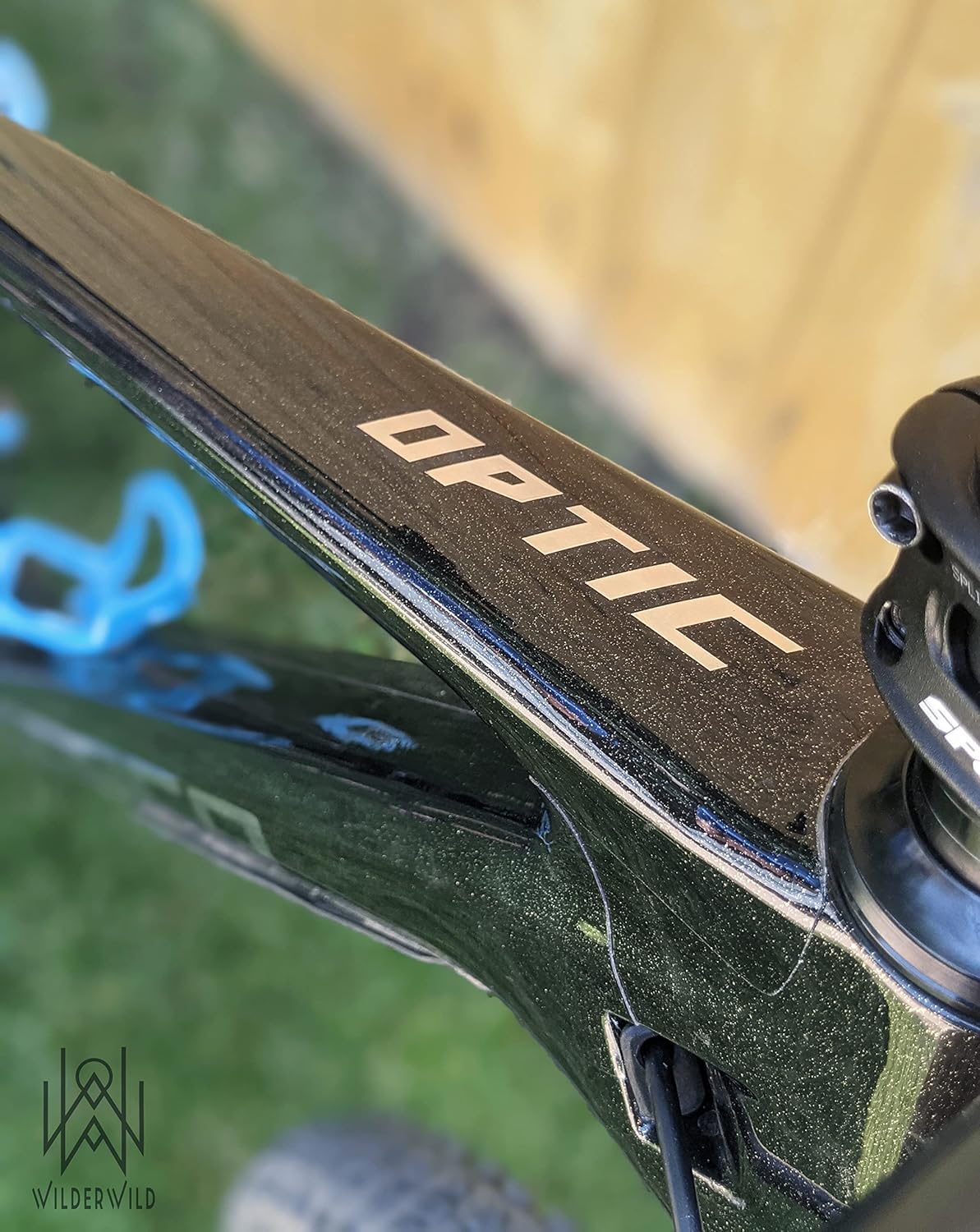 Bike Frame Protection Tape- High Impact Clear Vinyl Wrap Includes Tool (4”x72) Bicycle Frame Protector, Mountain Bike Frame Guard Chainstay Protector (Glossy Clear)