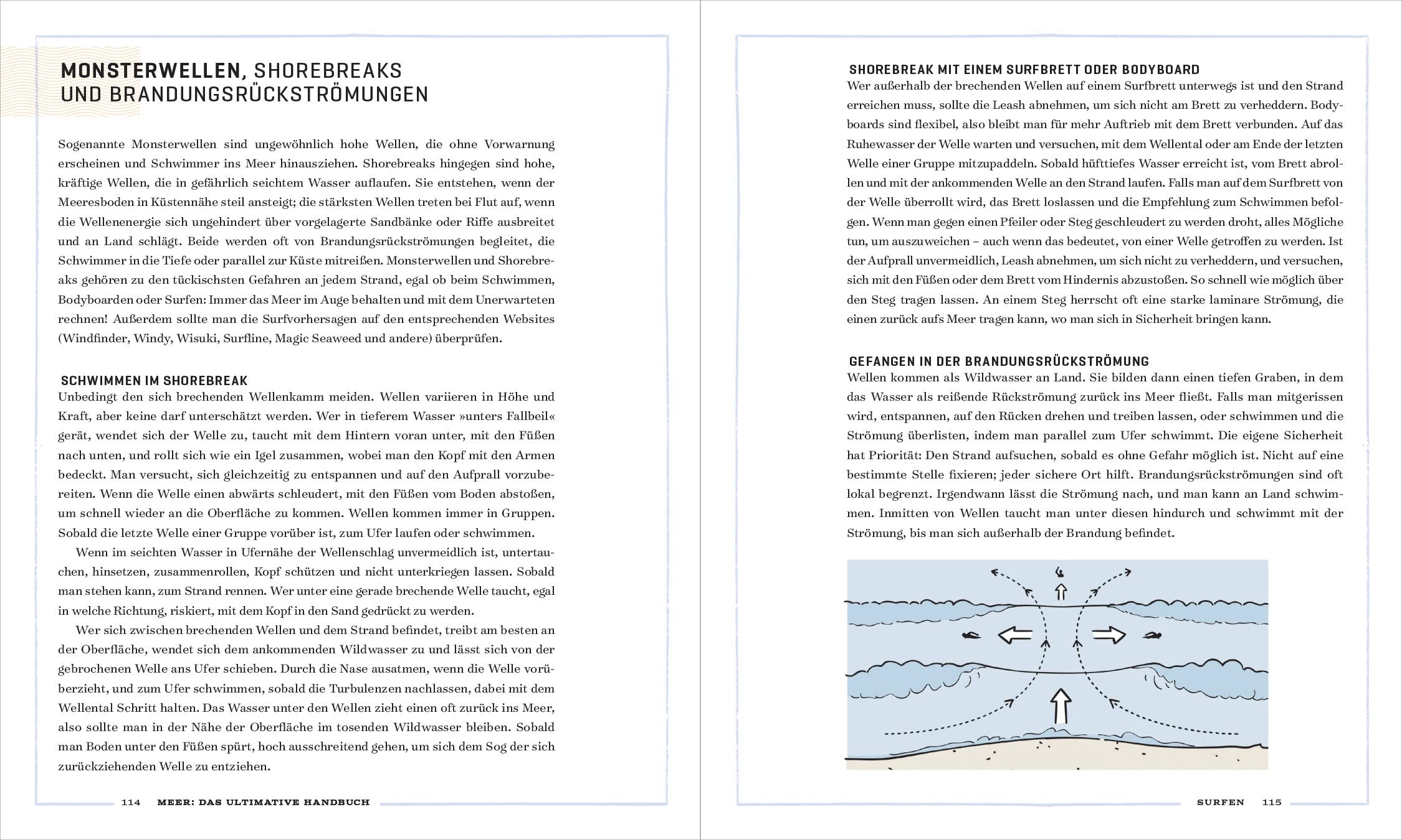 Meer: Das ultimative Handbuch. Alles über Schifffahrt, Segeln, Surfen, Tauchen, Angeln, Nautik, Meerestiere uvm. - Durchgehend illustriert und hochwertig gestaltet mit Folienprägung