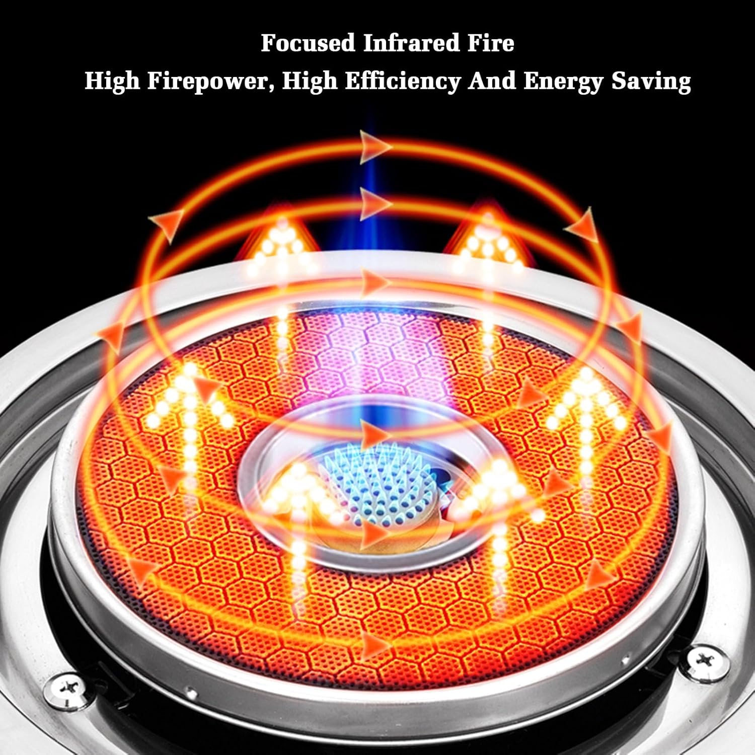 Gas Stove Single Burner,5.2KW Kitchen Counter Top,Gas/LP Conversion,with Accidental Flameout Protection Device,for Home(LPG)