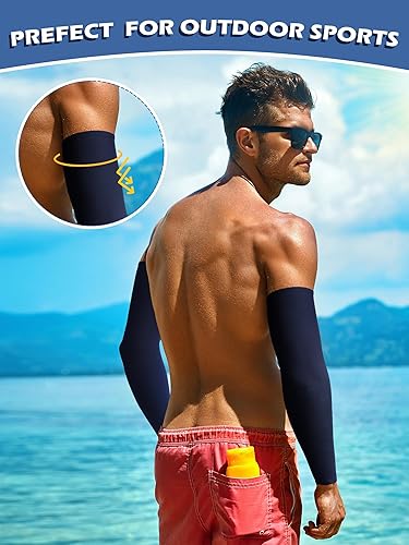 Miniatura 4 de 10 pares de mangas de sol refrescantes para hombres y mujeres, con protección ultravioleta
