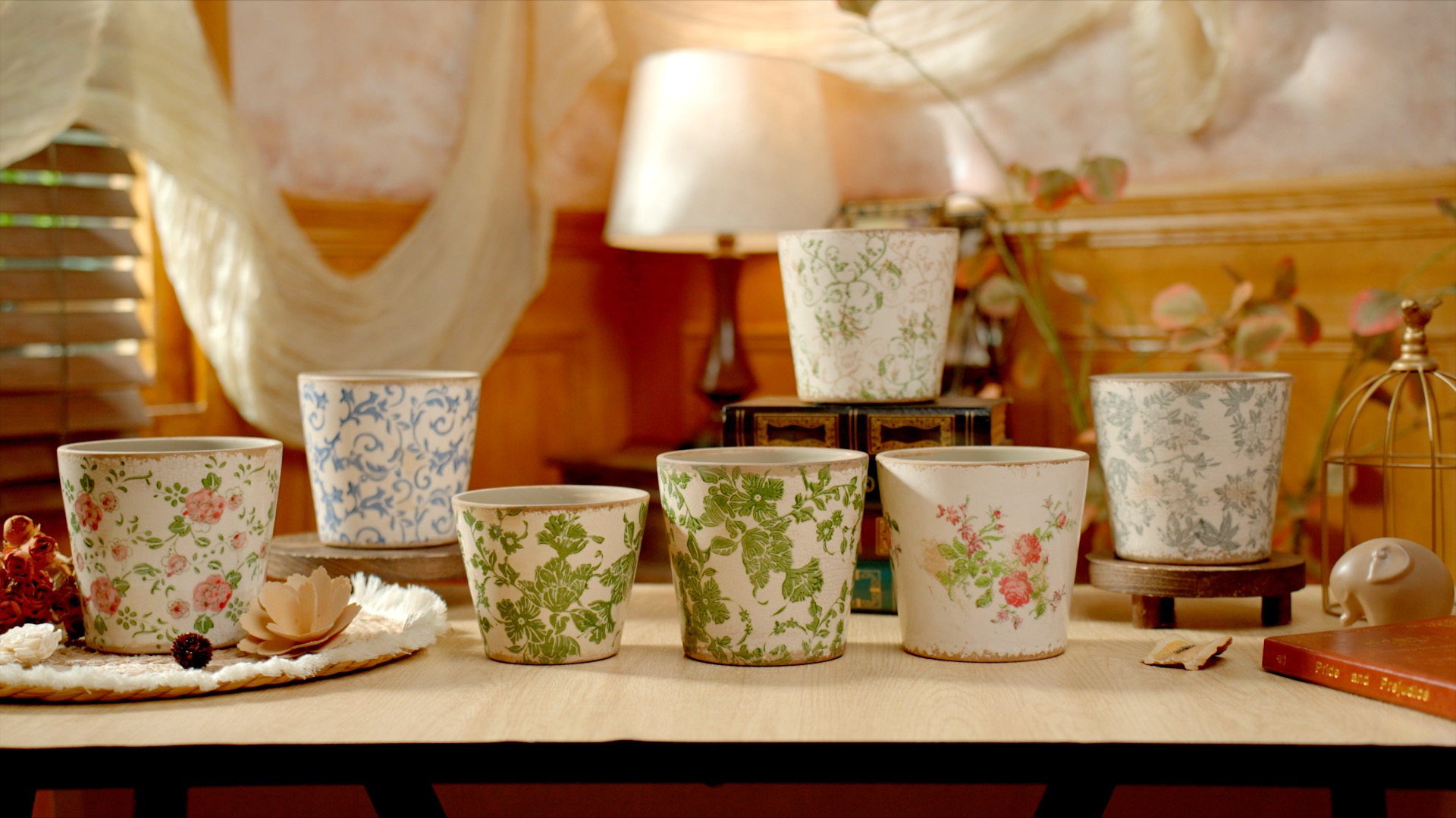 Amazon.com : Beeveer Farmhouse Ceramic Planter 5.5 Inch Large