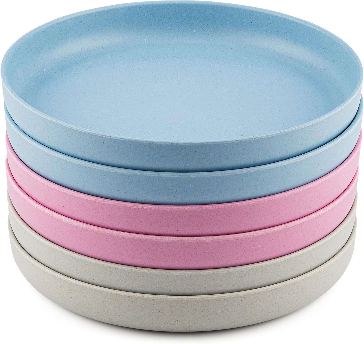 Colorful Bamboo Plates Set Pack of Raised-Edge Kuwait Ubuy
