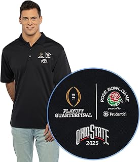 Vantage Apparel NCAA Mens Ohio State Buckeyes Rose Bowl Polo | Cfp 2024-2025