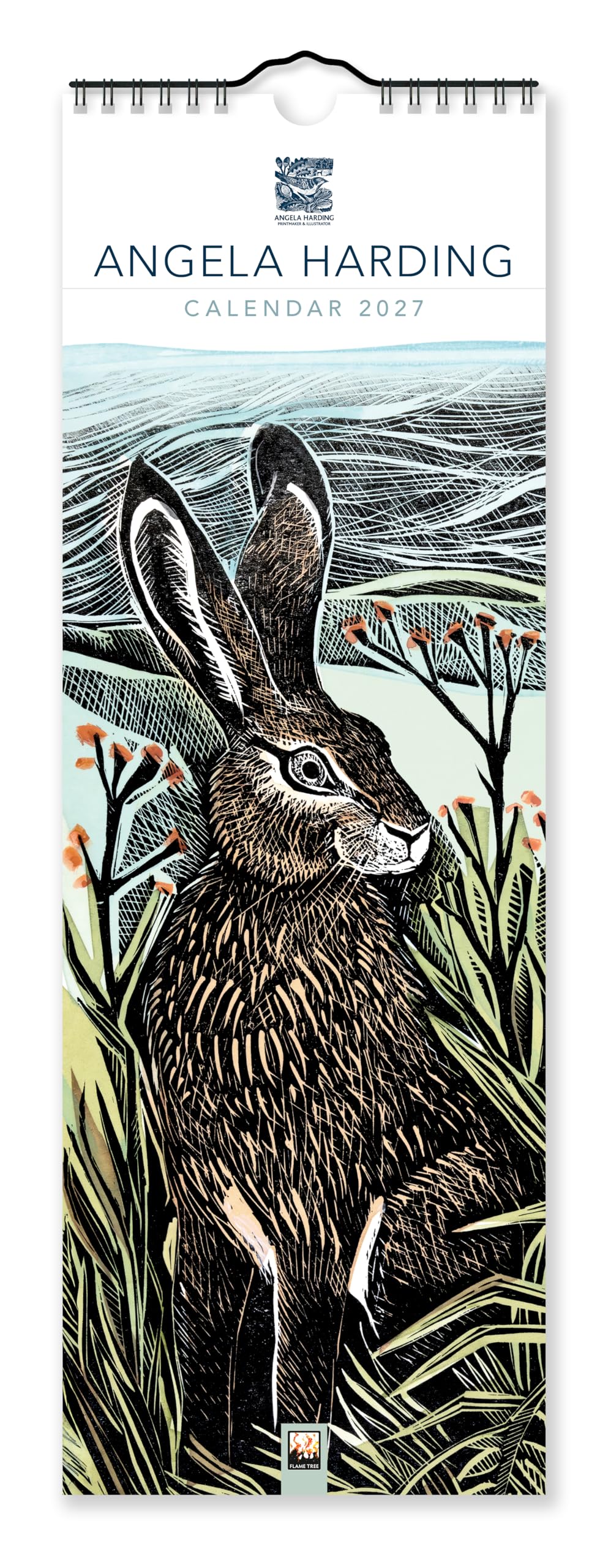 Angela Harding Slim Calendar 2027 (Art Calendar): Original Flame Tree Publishing-Kalender Slimeline [Kalender]