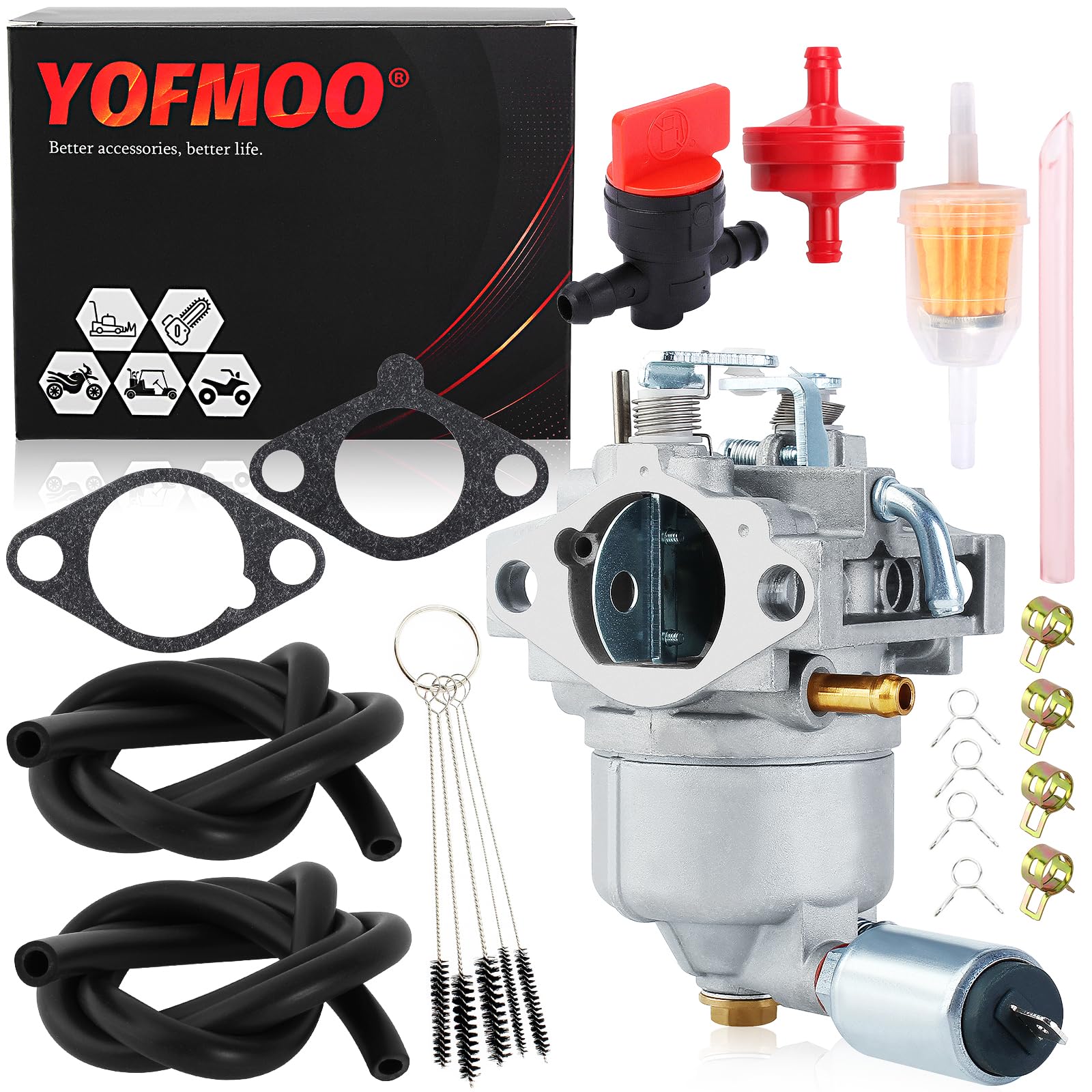 YOFMOO AM109205 15003-2398 FC401V Carburetor for Lawn Garden Tractor 170 175 240 245 260 265 285 320 32124 F510 F525 GT242 GT262 GT275 LX170 LX172 LX175 LX178 LX186 LX188 LX240 Kawasaki