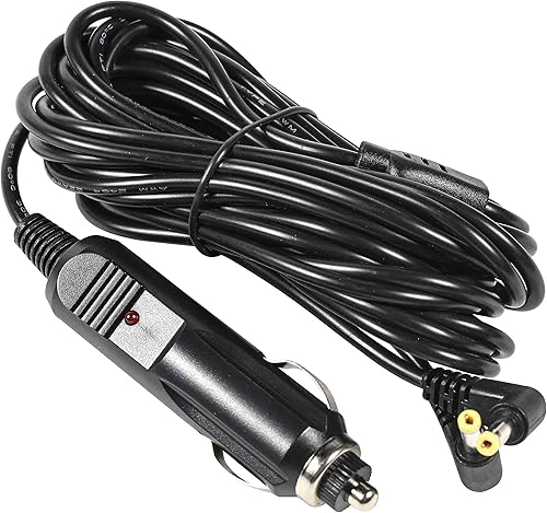HQRP Cargador de coche compatible con Sylvania SDVD7045 SDVD7047 SDVD8706 SDVD8716 SDVD8716-COM SDVD8727 Reproductor de DVD portátil, cable