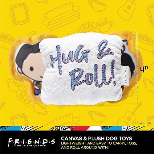 Miniatura 4 de Friends the TV Show WB Friends V-Day Hug and Roll Squeaker Pet Toy - 3 piezas  Juguete para perros Friends 3 piezas de felpa Squeakers  Juguete de