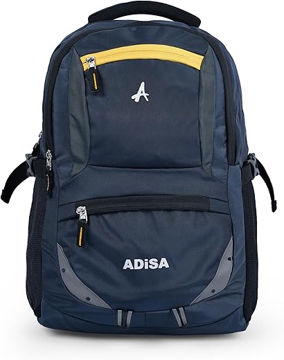 ADISA 32L large laptop backpack office bag college travel back pack with rain cover