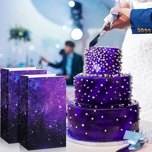 Miniatura 4 de 28 bolsas de recuerdo de fiesta de galaxia espacial, suministros de fiesta de cumpleaños con temática de estrellas espaciales, suministros de fiesta