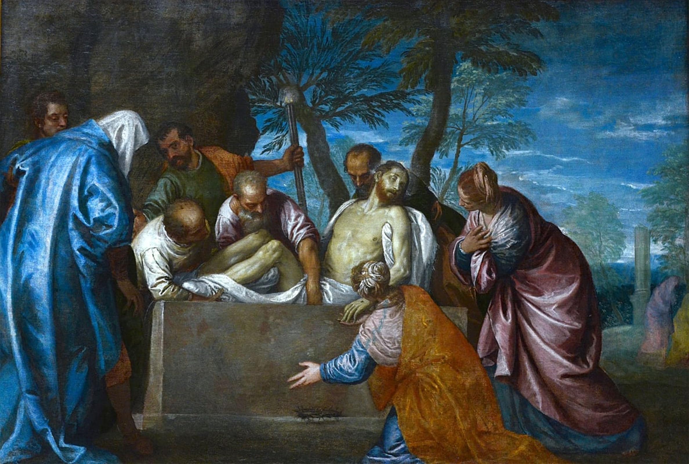 POSTERIIk Famous Print Pop Art Wall Art Graffiti the Entombment by Paolo Veronese Art Prints for Home Decor 60x90cm