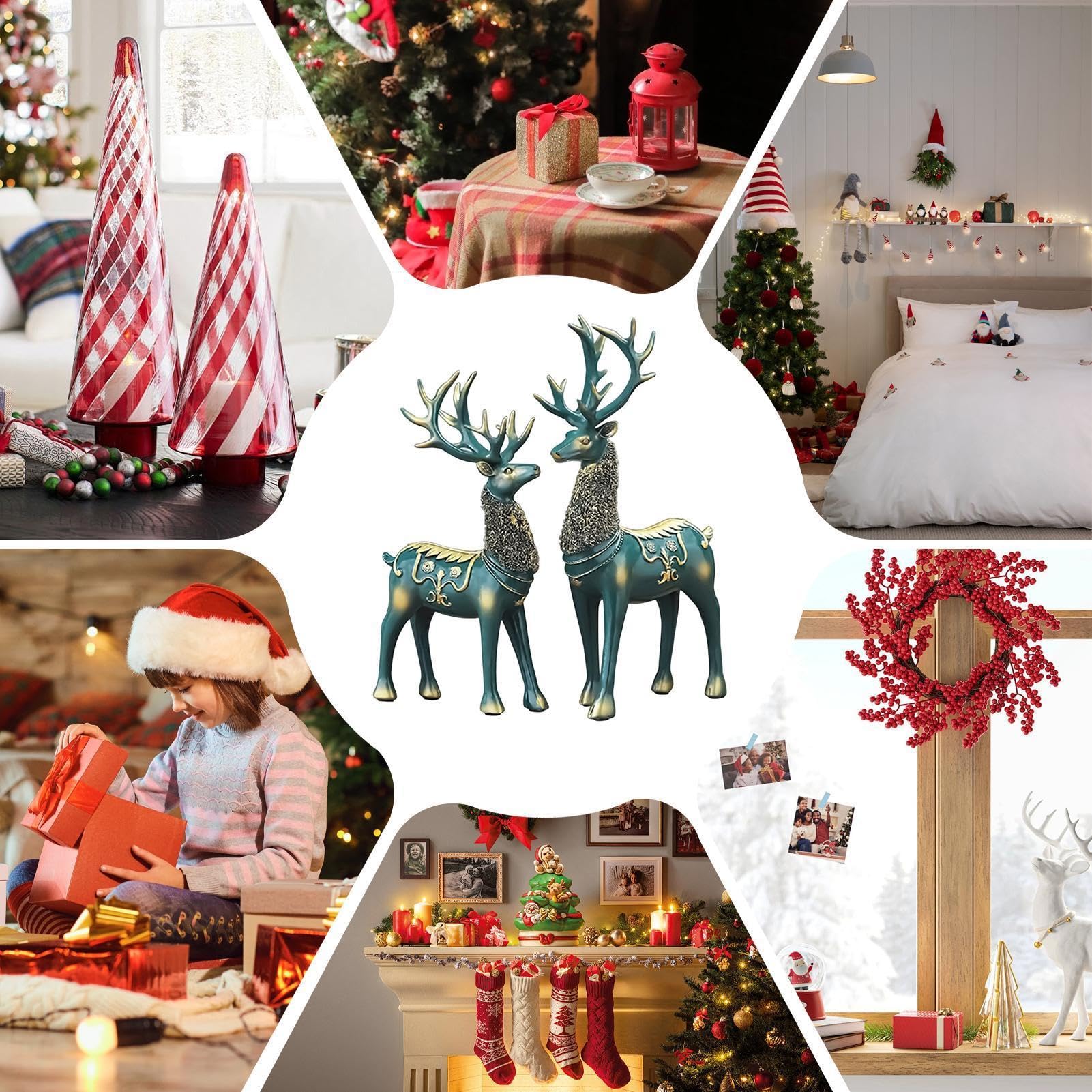 Generico Cervo Decorativo Statue Animali Moderne Grandi per Natale